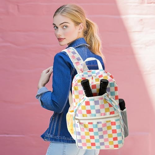 DYSHAYEN Pickleball Backpack for Women, Pickle Ball Paddle Bag Fits 2 Paddles, Perfect Hydration Backpack for Women Pick