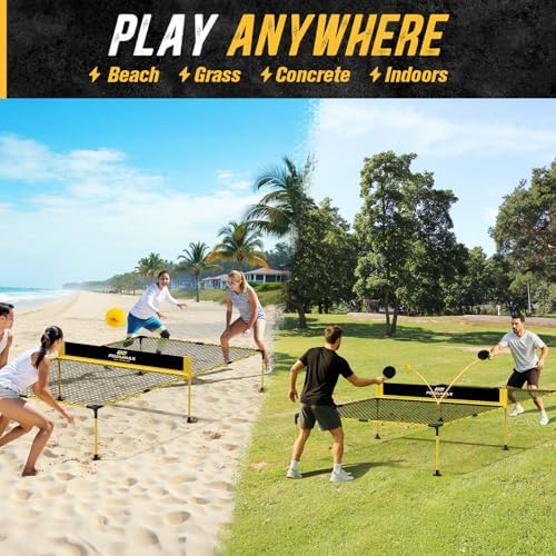 Podiumax Outdoor Family Game Table Tennis Table for Adults and Family | Portable Ping Pong/Pickleball/Volleyball Net Se