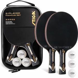 Stiga Premium 2-Player Table Tennis Set for Adults - Indoor & Outdoor Play - High-Quality Paddles & Balls, Perfect for B
