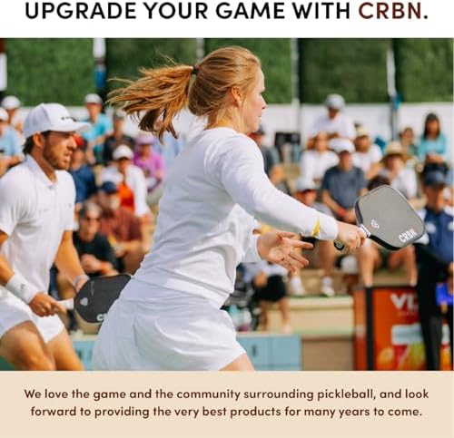CRBN Pickleball X Series Power Paddle - Carbon Fiber Pickaxe for Enhanced Performance