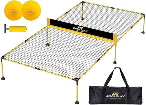 Podiumax Outdoor Family Game Table Tennis Table for Adults and Family | Portable Ping Pong/Pickleball/Volleyball Net Se