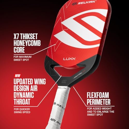 Selkirk Sport LUXX Control Pickleball Paddle | Carbon Fiber Paddles | Designed for Pickleball Enthusiasts | Enhanced Con
