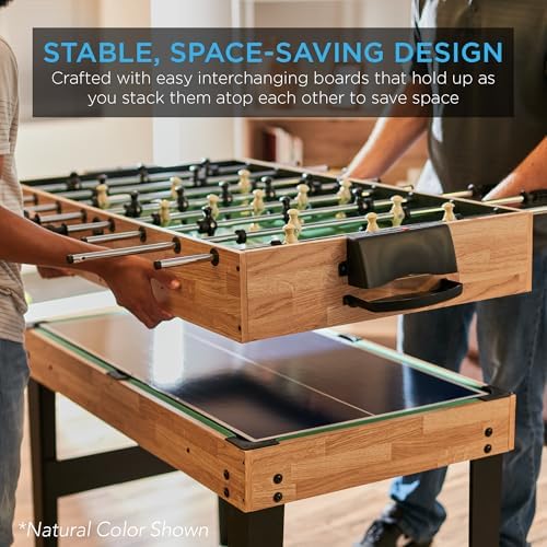 Best Choice Products 10-in-1 Combo Game Table Set for Home & Game RoomFriends & Family2x4ftHockey, Foosball, Pool, Shuff