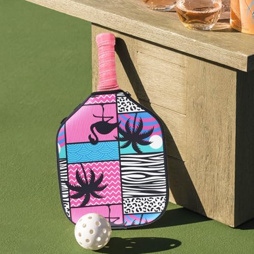 Neoprene Paddle Cover for Pickleball Racket, Durable Zipper Protection, 11.8" * 9.05" Soft Pickleball Paddle Sleeve | Z