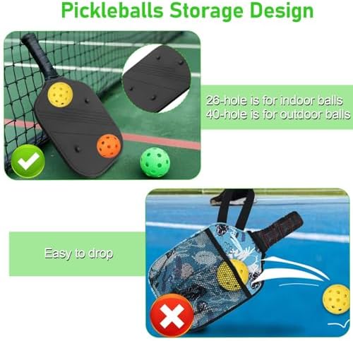 Pickleball Paddle Cover Universal Size Protective Sleeve