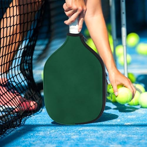 Durable Neoprene Pickleball Paddle Covers, 8.26 x 11.8 Inch Zippered Storage Bag for Pickleball Players