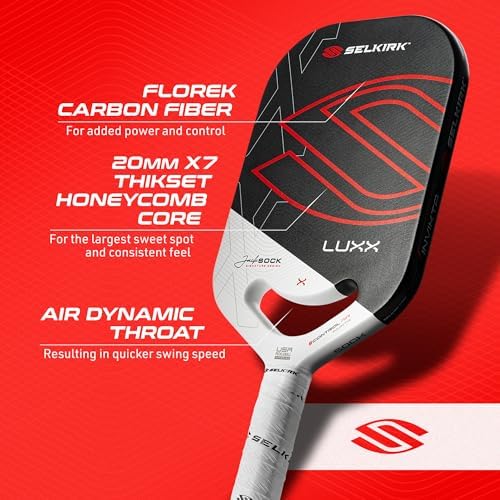 Selkirk Sport LUXX Control Pickleball Paddle | Carbon Fiber Paddles | Designed for Pickleball Enthusiasts | Enhanced Con