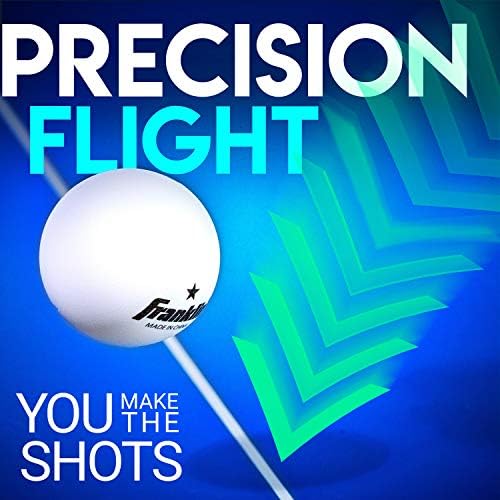 Franklin Sports Ping Pong Balls Official Size Weight White 40mm Table Tennis Durable High Performance 12 Count Pack of 1