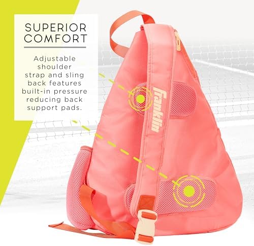 Franklin Sports Pickleball Bags - Sling Bag Backpack for Gear + Equipment - Perfect for Men + Women - Holds Paddles, Bal