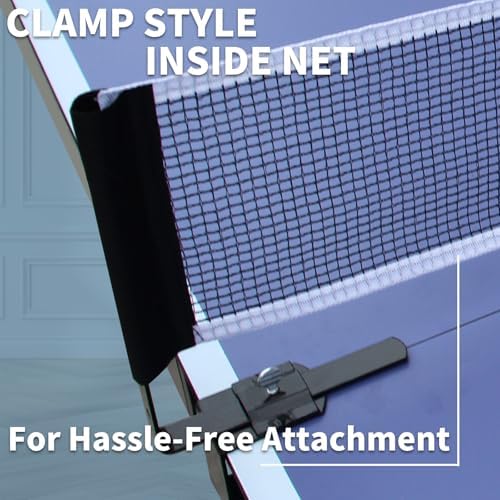 Professional Table Tennis Table, Foldable Ping Pong Game Set for Indoor, 8FT 9FT Single Player Playback Mode