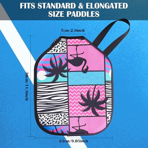 Neoprene Paddle Cover for Pickleball Racket, Durable Zipper Protection, 11.8" * 9.05" Soft Pickleball Paddle Sleeve | Z