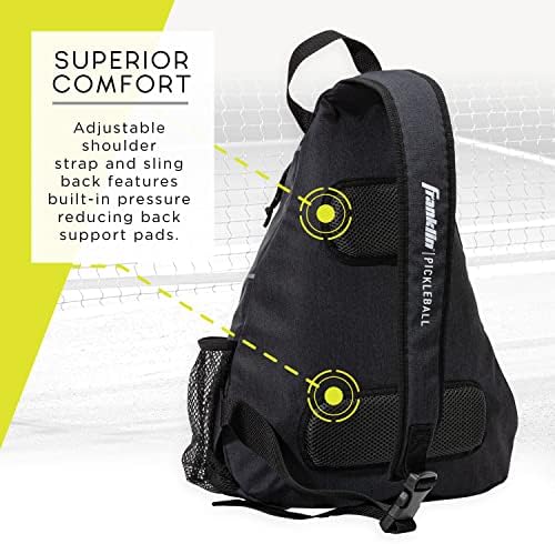 Franklin Sports Pickleball Bags - Sling Bag Backpack for Gear + Equipment - Perfect for Men + Women - Holds Paddles, Bal