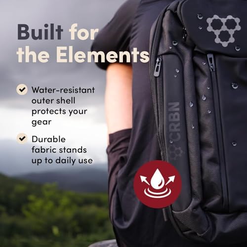 CRBN Pro Team Pickleball Bag for Pickleball Players - Water-Resistant Paddle Bag Holds 3 Paddles & Balls - Ideal for Ser