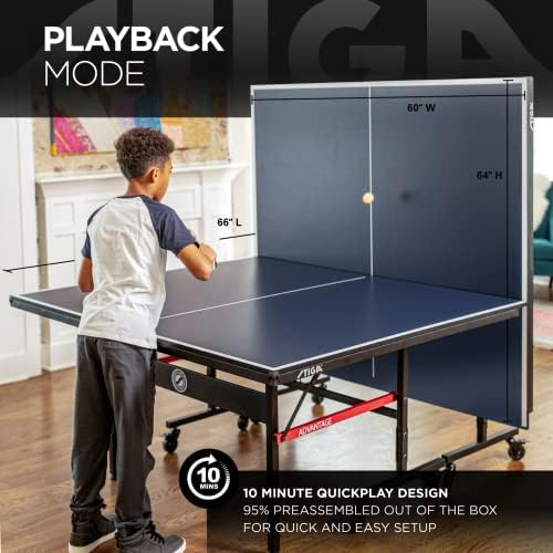 Stiga Advantage Series Ping Pong Table - Quickplay 10 Minute Assembly - Recreational to Tournament Level | Stiga Advant