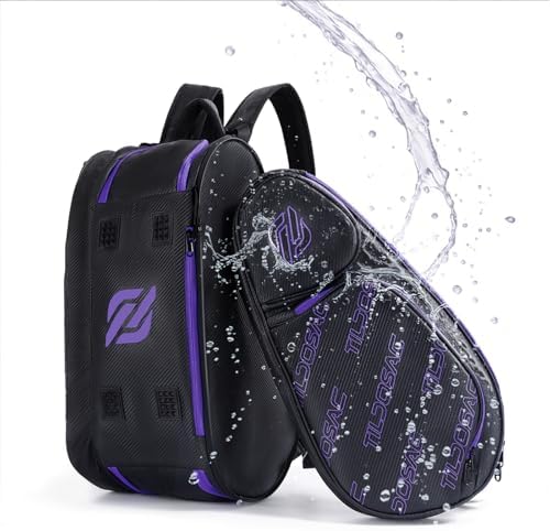 2-in-1 Detachable Pickleball & Padel Bag for Men Women | Thermal Foil Insulated Racket Compartment | Outdoor & Gym Usage