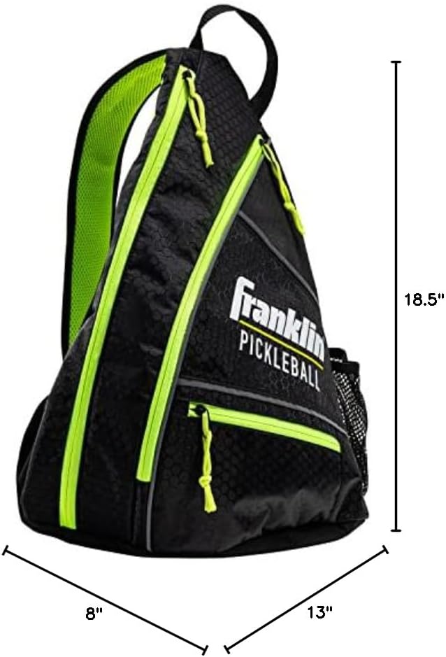 Franklin Sports Pickleball Bags - Sling Bag Backpack for Gear + Equipment - Perfect for Men + Women - Holds Paddles, Bal