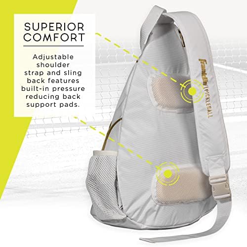 Franklin Sports Pickleball Bags - Sling Bag Backpack for Gear + Equipment - Perfect for Men + Women - Holds Paddles, Bal