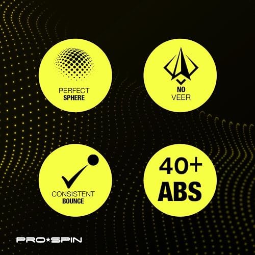 Pro-Spin 3-Star Premium White Ping Pong Balls - High-Performance 40+ ABS | Ultimate Durability for Indoor & Outdoor Play