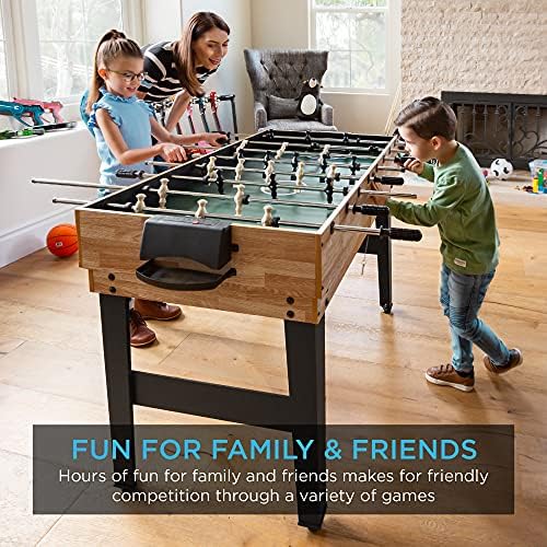 Best Choice Products 10-in-1 Combo Game Table Set for Home & Game RoomFriends & Family2x4ftHockey, Foosball, Pool, Shuff