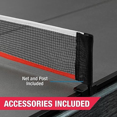 MD Sports Foldable Table Tennis Table for Family Game Rooms with Nets Included | MD Sports Multiple Styles Table Tennis
