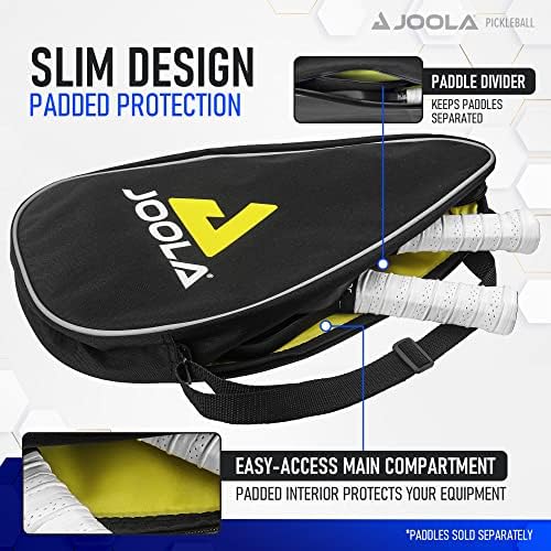 JOOLA Vision Pickleball Paddle - Maximum Spin and Control with Textured Carbon Grip | Polypropylene Honeycomb Core | Ava