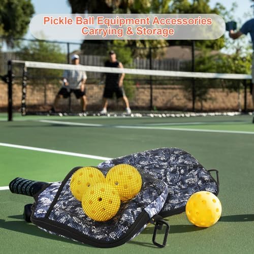 Cosmos Pickleball Paddle Cover Bag Fence Hook Pickleball Equipment Storage Carrying Cosmos 2 Pcs Pickleball Paddle Case