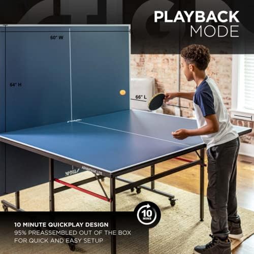 Stiga Advantage Series Ping Pong Table - Quickplay 10 Minute Assembly - Recreational to Tournament Level | Stiga Advant