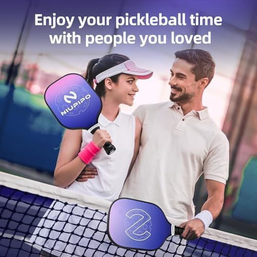 USAPA Approved Graphite Carbon Fiber Pickleball Paddles Set of 4 for Men Women, Polypropylene Honeycomb Core, Cushion |7