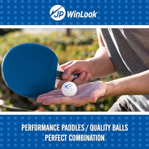 JP WinLook Table Tennis Paddle Set - Professional Case & Balls - For Indoor & Outdoor - Premium Set for Players