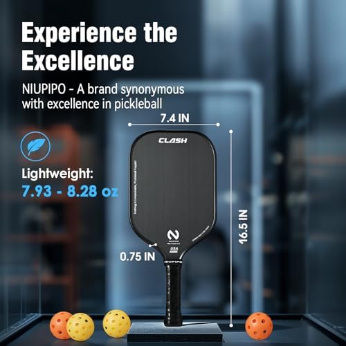 USAPA Approved Graphite Carbon Fiber Pickleball Paddles Set of 4 for Men Women, Polypropylene Honeycomb Core, Cushion |7