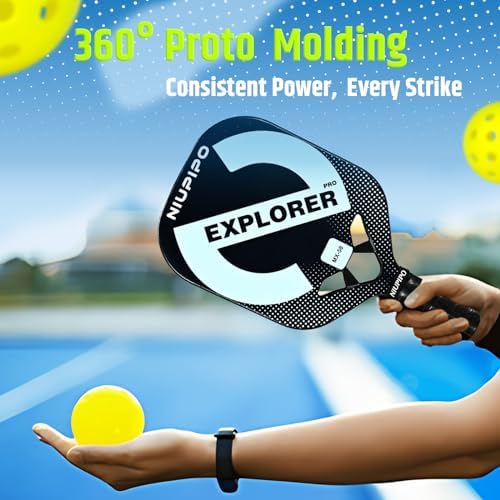 USAPA Approved Graphite Carbon Fiber Pickleball Paddles Set of 4 for Men Women, Polypropylene Honeycomb Core, Cushion |7