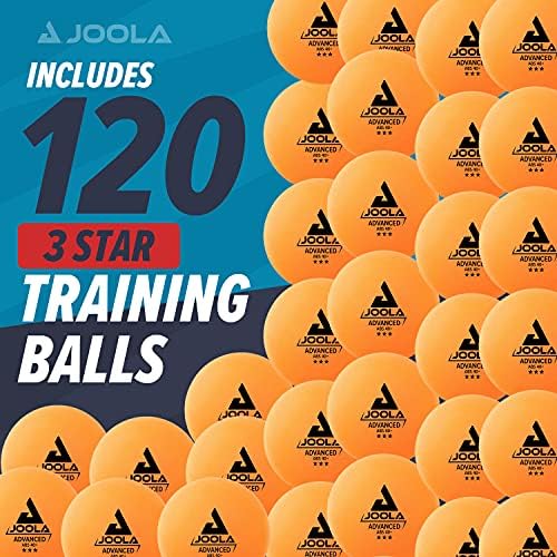 JOOLA Training 3 Star Table Tennis Balls - Regulation 40+mm - For Competition and Recreational Play - Fun as a Cat Toy