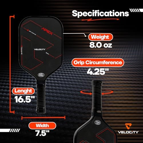 Velocity Pro Pickleball Paddle Velocity Pro Pickleball Paddle T700 Carbon Fiber Velocity Pro Pickleball Paddle Elongated