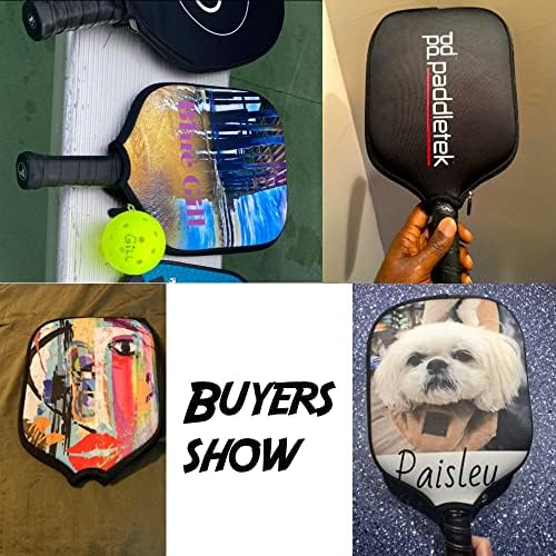 Custom Pickleballs Paddles Cover Protector, Fits Most Paddles Rackets, 8.5x11.5 inches Personalized Pickleballs Padd