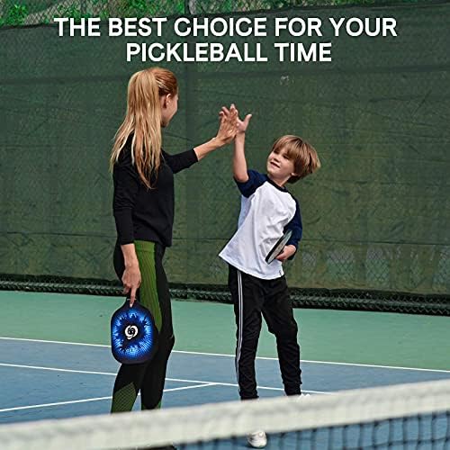 USAPA Approved Graphite Carbon Fiber Pickleball Paddles Set of 4 for Men Women, Polypropylene Honeycomb Core, Cushion |7