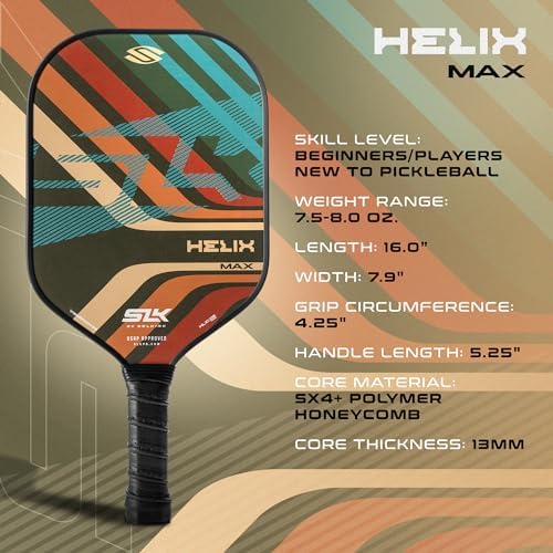 Selkirk Sport SLK Helix Pro Pickleball Paddle | Thermoformed Carbon Fiber | Unmatched Control