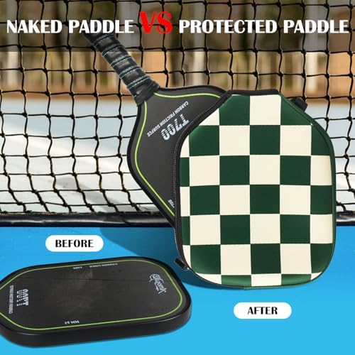Neoprene Paddle Cover for Pickleball Racket, Durable Zipper Protection, 11.8" * 9.05" Soft Pickleball Paddle Sleeve | Z
