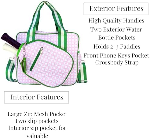 Prepster Women's Pickleball Bag - Durable and Stylish Choice for Pickleball Enthusiasts | Prepster Women's Pickleball B