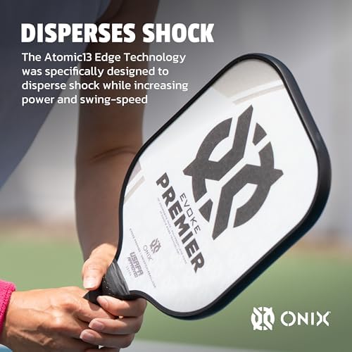 Onix Evoke Premier Professional Tournament Pickleball Paddle Composite Face Impact Paddle Shape for Elite Players in Tou