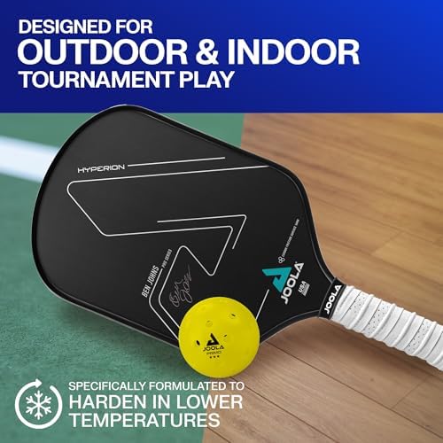 JOOLA Primo Pickleball Balls - Official Size and USAPA Approved for Tournament Players - Indoor and Outdoor - 40 Hole De