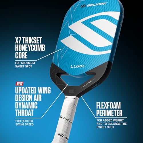 High Performance Selkirk Sport LUXX Control Pickleball Paddle for Ultimate Control and Power | Selkirk Sport LUXX Carbo
