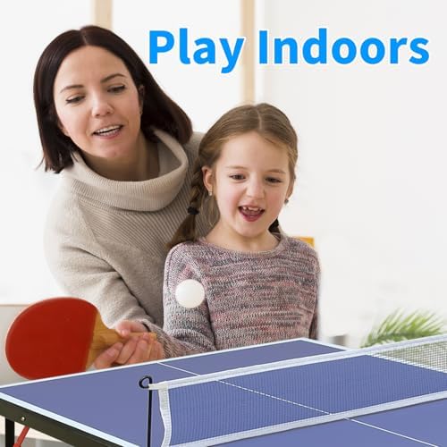 Table Tennis Table Foldable MDF Multi-Use, |5FT/6FT/9FT for Kid Teenager Adult