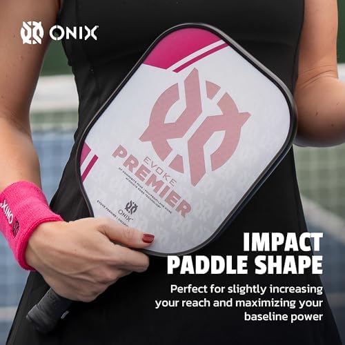 Onix Evoke Premier Professional Tournament Pickleball Paddle Composite Face Impact Paddle Shape for Elite Players in Tou