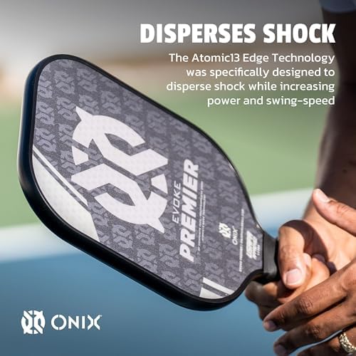 Onix Evoke Premier Professional Tournament Pickleball Paddle Composite Face Impact Paddle Shape for Elite Players in Tou