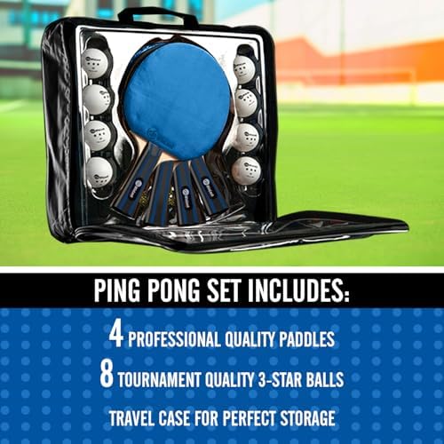 JP WinLook Portable Table Tennis Paddle Set for Indoor & Outdoor Games JP WinLook Premium Table Tennis Racket Player S