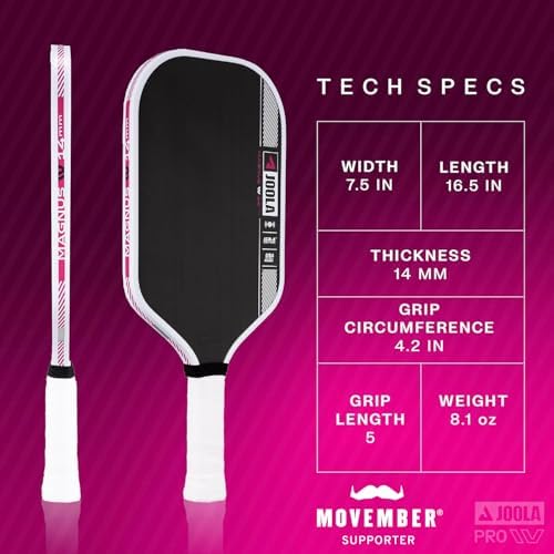 JOOLA Pro IV Pickleball Paddles – Tech Flex Power & Propulsion Core – For Advanced Players – Control and Power on the Co