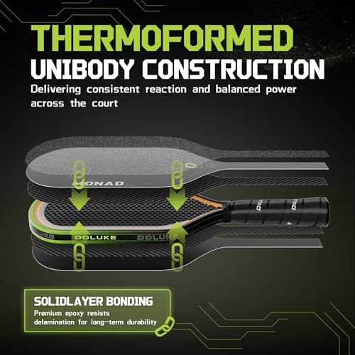 Pickleball Paddles with Toray T700 Carbon Fiber and 16mm Gen3 Core, Designed for Balance and Precision, USAP Approved