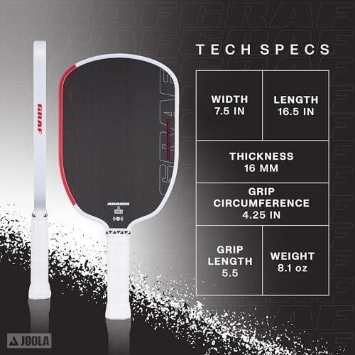JOOLA GRAF Edge Carbon Fiber Pickleball Paddle - UPA-A Certified - USAP Approved