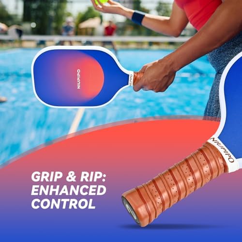 USAPA Approved Graphite Carbon Fiber Pickleball Paddles Set of 4 for Men Women, Polypropylene Honeycomb Core, Cushion |7