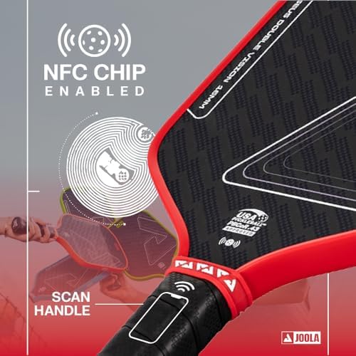 JOOLA Double Vision 16mm Pickleball Paddle - USAP Approved - NFC Chip Enabled